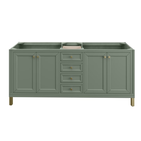 A large image of the James Martin Vanities 305-V72 Smokey Celadon