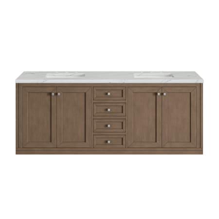 A large image of the James Martin Vanities 305-V72-3ENC Whitewashed Walnut