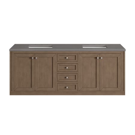 A large image of the James Martin Vanities 305-V72-3GEX White Washed Walnut