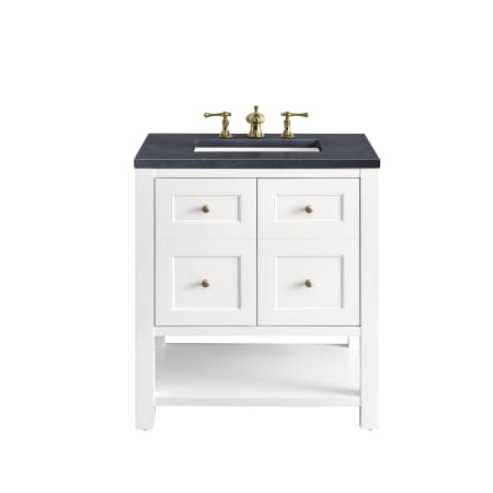 A large image of the James Martin Vanities 330-V30-3CSP Bright White