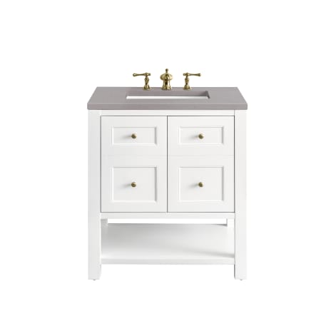 A large image of the James Martin Vanities 330-V30-3GEX Bright White