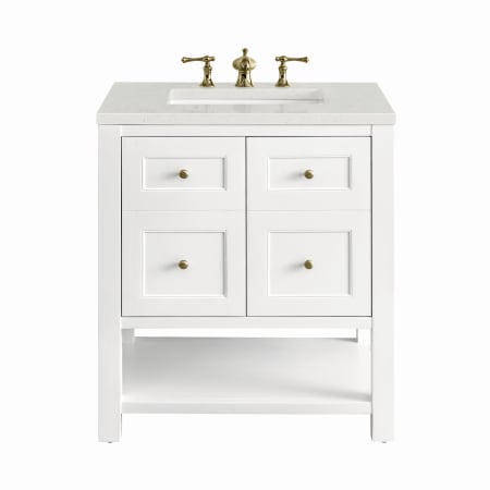 A large image of the James Martin Vanities 330-V30-3LDL Bright White