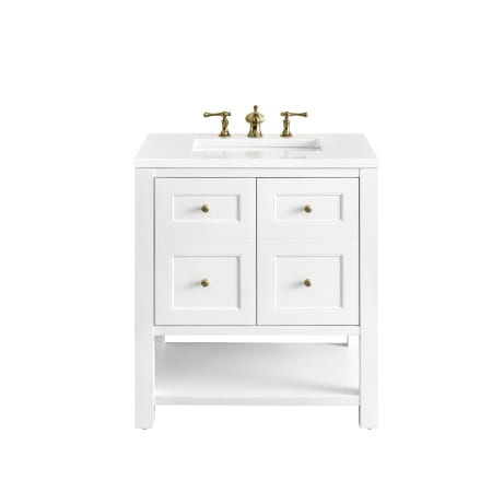 A large image of the James Martin Vanities 330-V30 Bright White