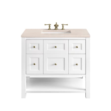 A large image of the James Martin Vanities 330-V36-3EMR Bright White
