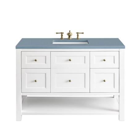 A large image of the James Martin Vanities 330-V48-3CBL Bright White