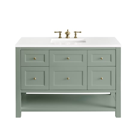 A large image of the James Martin Vanities 330-V48 Smokey Celadon