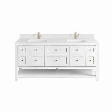 A large image of the James Martin Vanities 330-V72-1WZ Bright White