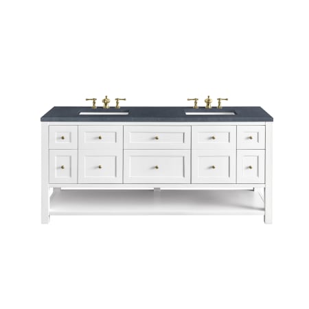 A large image of the James Martin Vanities 330-V72-3CSP Bright White