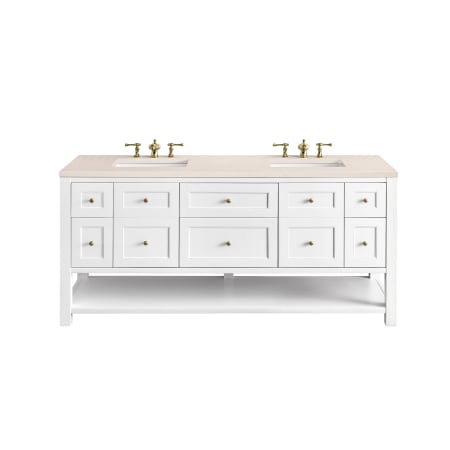 A large image of the James Martin Vanities 330-V72-3EMR Bright White