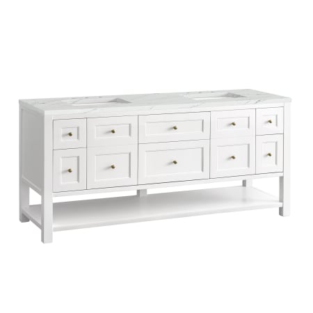 A large image of the James Martin Vanities 330-V72-3ENC Bright White