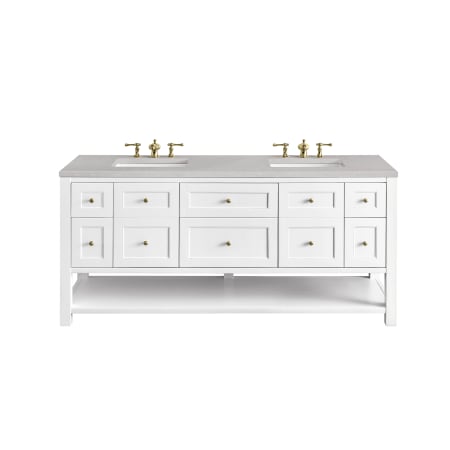 A large image of the James Martin Vanities 330-V72-3ESR Bright White