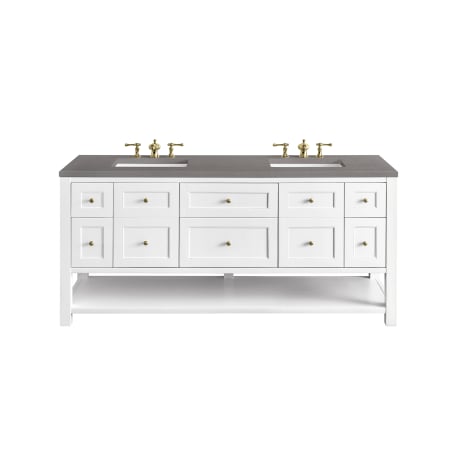 A large image of the James Martin Vanities 330-V72-3GEX Bright White