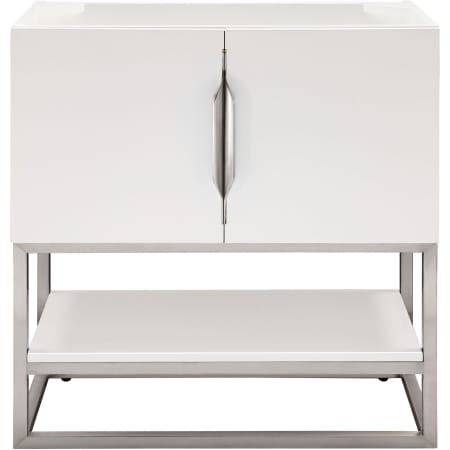 A large image of the James Martin Vanities 388-V31.5-BNK Glossy White