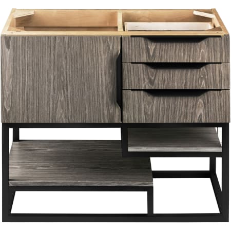 A large image of the James Martin Vanities 388-V36-MB Ash Gray