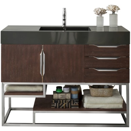 A large image of the James Martin Vanities 388-V48-BN Coffee Oak