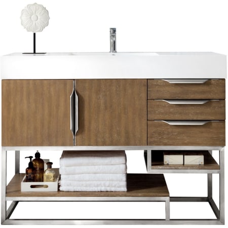 A large image of the James Martin Vanities 388-V48-BN Latte Oak