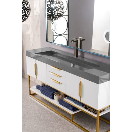 A large image of the James Martin Vanities 388-V72S-RG-DGG Alternate Image