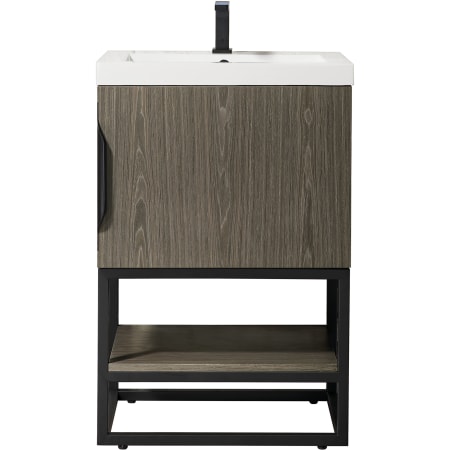 A large image of the James Martin Vanities 388V24MBKWG Ash Gray