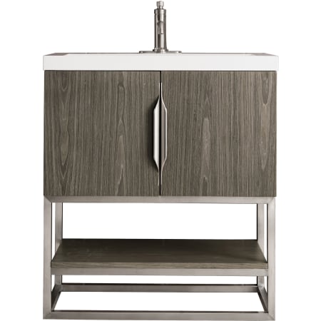 A large image of the James Martin Vanities 388V31.5BNKWG Ash Gray