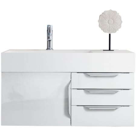 A large image of the James Martin Vanities 389-V36-A-GW Glossy White