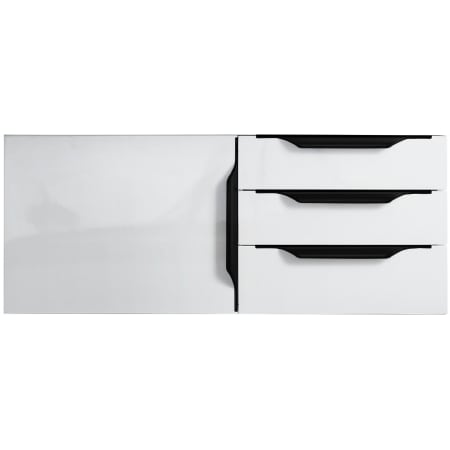 A large image of the James Martin Vanities 389-V36-MB Glossy White