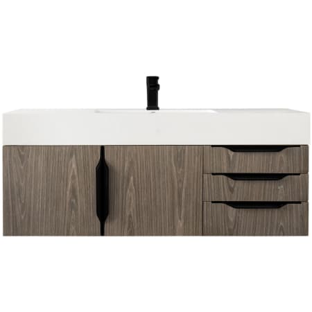 A large image of the James Martin Vanities 389-V48-MB-GW Ash Gray