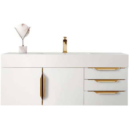 A large image of the James Martin Vanities 389-V48-G-GW Glossy White