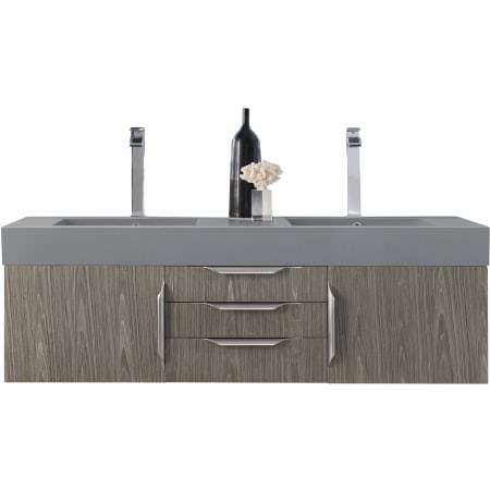 A large image of the James Martin Vanities 389-V59D-A-DGG Ash Gray
