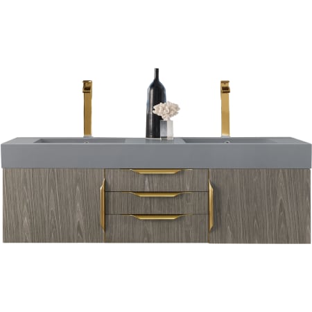 A large image of the James Martin Vanities 389-V59D-G-DGG Ash Gray