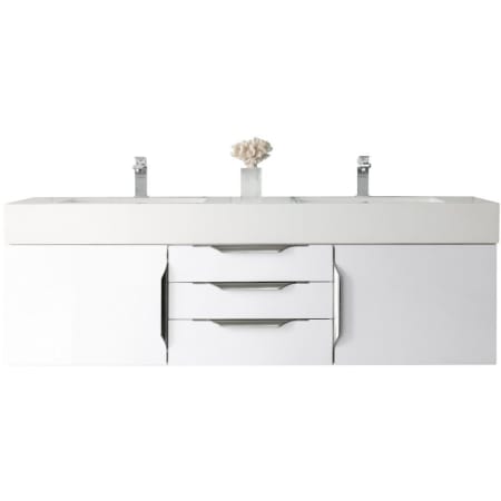 A large image of the James Martin Vanities 389-V59D-A-GW Glossy White