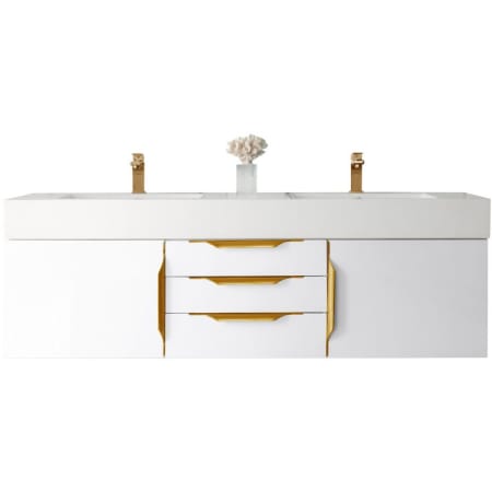 A large image of the James Martin Vanities 389-V59D-G-GW Glossy White