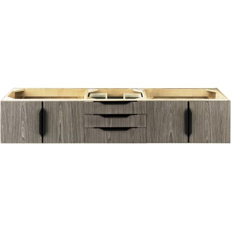 A large image of the James Martin Vanities 389-V72D-MB Ash Gray