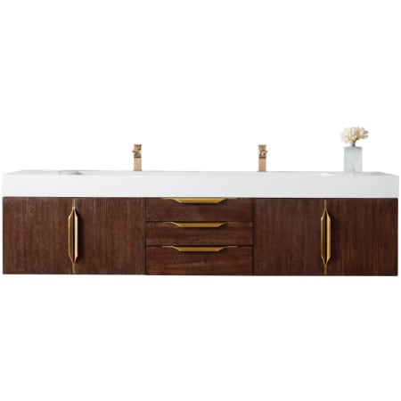 A large image of the James Martin Vanities 389-V72D-G-GW Coffee Oak