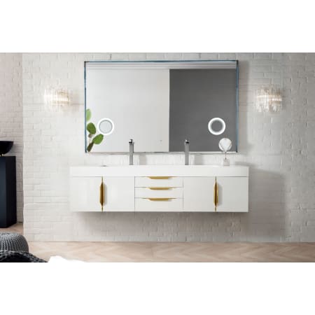 A large image of the James Martin Vanities 389-V72D-G-GW Alternate Image