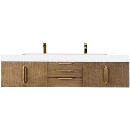 A large image of the James Martin Vanities 389-V72D-G-GW Latte Oak