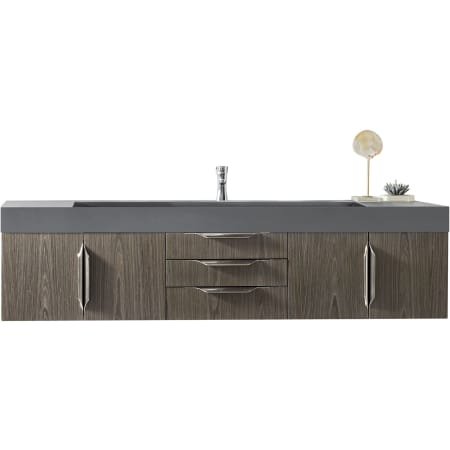 A large image of the James Martin Vanities 389-V72S-A-DGG Ash Gray