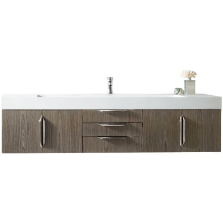 A large image of the James Martin Vanities 389-V72S-A-GW Ash Gray