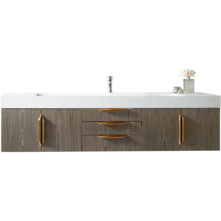 A large image of the James Martin Vanities 389-V72S-G-GW Ash Gray