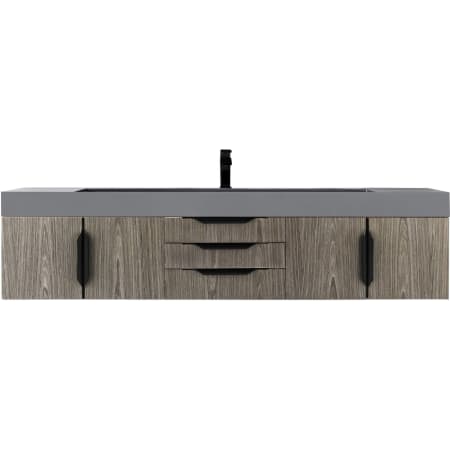 A large image of the James Martin Vanities 389-V72S-MB-DGG Ash Gray