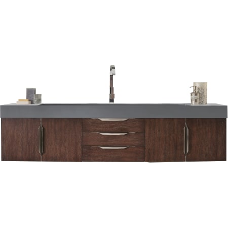 A large image of the James Martin Vanities 389-V72S-A-DGG Coffee Oak