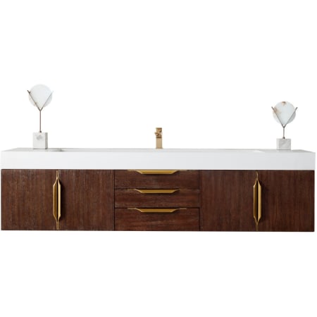 A large image of the James Martin Vanities 389-V72S-G-GW Coffee Oak