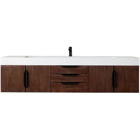 A large image of the James Martin Vanities 389-V72S-MB-GW Coffee Oak