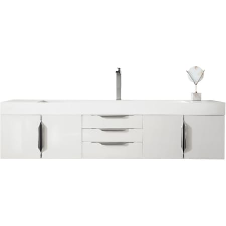 A large image of the James Martin Vanities 389-V72S-A-GW Glossy White