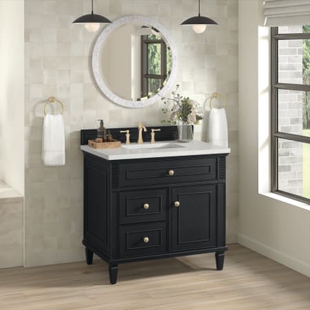 A large image of the James Martin Vanities 424-V36-3LDL Alternate Image