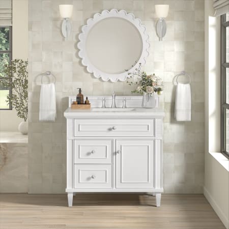 A large image of the James Martin Vanities 424-V36-3LDL Alternate Image