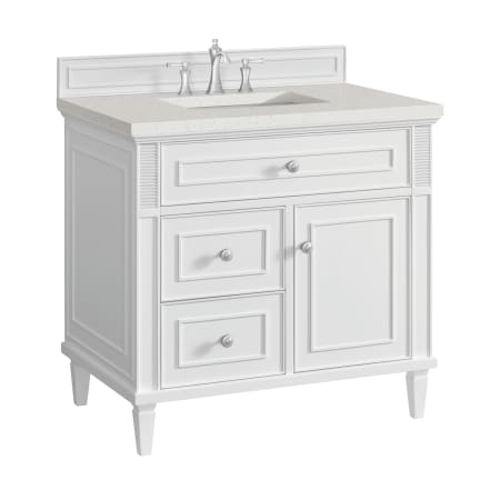 A large image of the James Martin Vanities 424-V36-3LDL Alternate Image