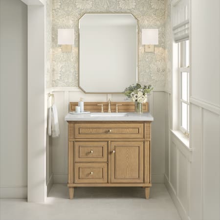 A large image of the James Martin Vanities 424-V36-3LDL Alternate Image