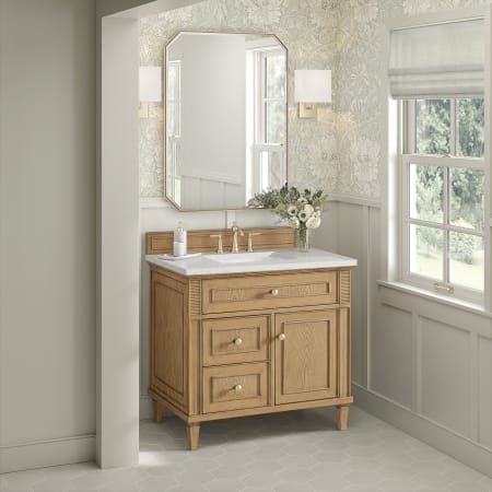 A large image of the James Martin Vanities 424-V36-3LDL Alternate Image