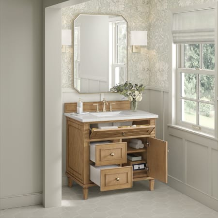 A large image of the James Martin Vanities 424-V36-3LDL Alternate Image