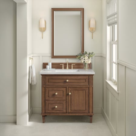 A large image of the James Martin Vanities 424-V36-3LDL Alternate Image